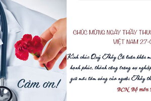 Hình ảnh chúc mừng ngày thầy thuốc Việt Nam 27/2/2023 hay ý nghĩa nhất