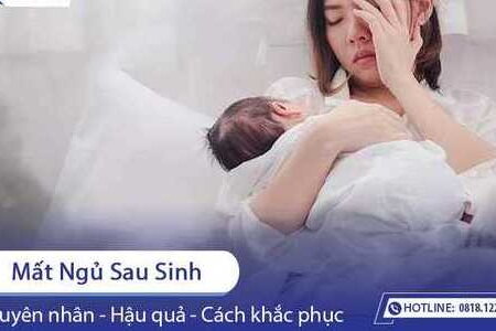 Mất ngủ sau sinh – Nguyên nhân và cách khắc phục