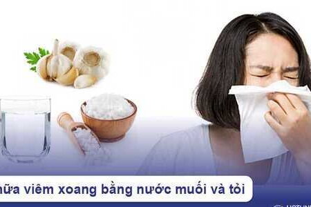 Chữa viêm xoang bằng nước muối và tỏi