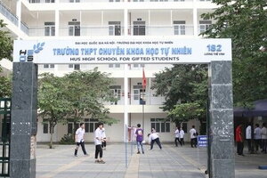 Trường THPT chuyên Khoa học Tự nhiên công bố lịch thi vào lớp 10