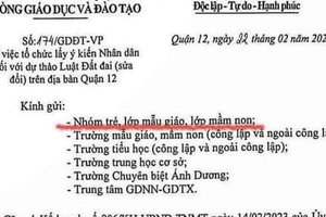 Sở GD&ĐT TP HCM nói gì vê việc lấy ý kiến nhóm trẻ mầm non về Luật Đất đai?