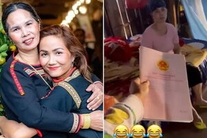 Hoa hậu H'Hen Niê gây sốc khi tặng mẹ cả xấp sổ đỏ