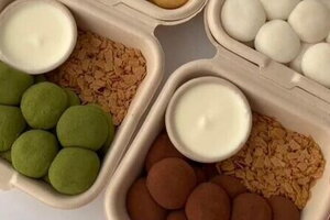 Cực đơn giản với cách làm bánh mochi chấm kem sữa đang gây sốt trên Tiktok