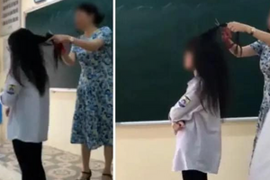 Sở GD&ĐT Vĩnh Phúc nói gì về việc cô giáo cắt tóc học sinh ngay tại lớp học?