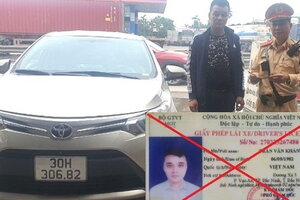 Lái xe dương tính với ma tuý, sử dụng giấy phép lái xe giả chạy quá tốc độ trên Quốc lộ 5