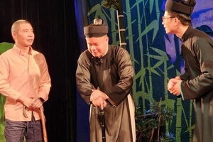 NSND Công Lý sức khỏe chuyển biến tích cực, hăng say tập luyện trên sân khấu kịch