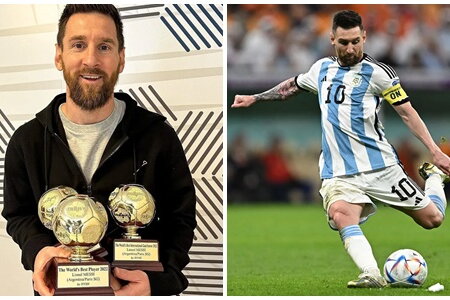 Messi lần đầu tiên nhận giải Cầu thủ hay nhất thế giới