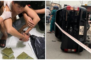 Khám nhà nghi can chở hàng cấm tông chết thiếu tá CSGT và 2 người dân, thu giữ nhiều gói nghi ma túy
