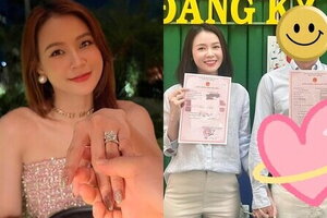 Diễn viên Sam đăng ký kết hôn với chồng tương lai bí ẩn