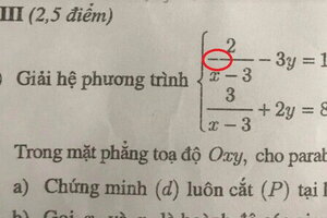 Sở GD&ĐT Hà Nội nói gì về việc đề thi Toán vào lớp 10 in mờ, gây hiểu lầm?