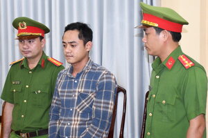 Bắt thanh niên chặn đường, đập vỡ kính xe cấp cứu ở Trà Vinh