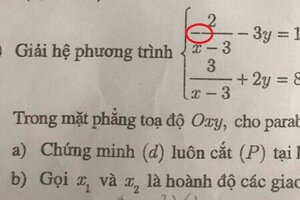 Vụ đề thi toán vào 10 bị mờ: Sở GD&ĐT Hà Nội chấp nhận 2 đáp án