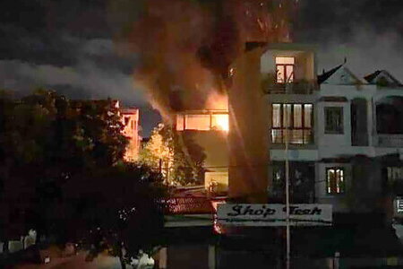 Hòa Bình: Cháy nhà lúc rạng sáng, 6 người trong cùng gia đình thương vong