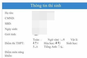 Điểm thi tốt nghiệp THPT năm 2023 nghi bị 'lộ' trước 3 ngày, thí sinh nháo nhào tra cứu