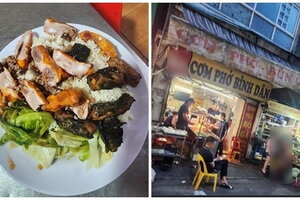 Phạt hơn 13 triệu đồng quán ăn bị tố 'chặt chém' suất cơm lá lốt 160.000 đồng ở gần cổng bệnh viện Bạch Mai