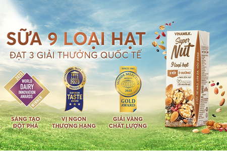 Ba giải thưởng quốc tế - sữa 9 loại hạt Vinamilk Super Nut