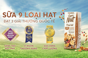 Ba giải thưởng quốc tế - sữa 9 loại hạt Vinamilk Super Nut