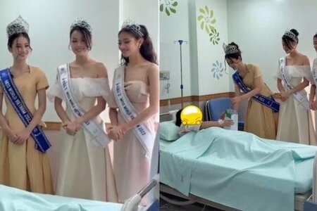 Công ty quản lý nói gì trước hình ảnh Hoa hậu Ý Nhi và 2 Á hậu đi từ thiện ở bệnh viện 5 sao