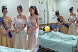 Công ty quản lý nói gì trước hình ảnh Hoa hậu Ý Nhi và 2 Á hậu đi từ thiện ở bệnh viện 5 sao
