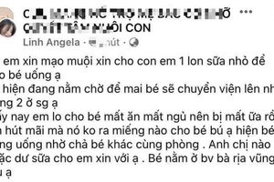 Vụ bé trai 3 tháng tuổi tử vong nghi bị bạo hành: Người mẹ từng lên mạng xã hội xin giúp đỡ