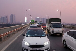 Để phục vụ kiểm định, cầu Thăng Long cấm xe qua tầng 2 trong 3 đêm từ 26 đến 28/7