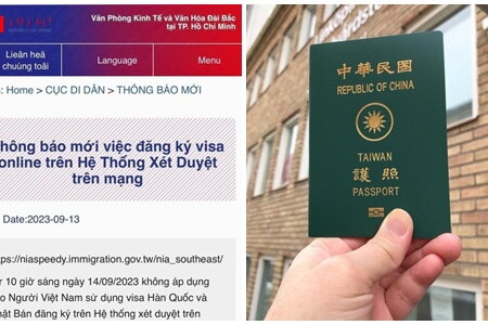 Vì sao Đài Loan siết chặt việc cấp e-visa với khách Việt Nam?