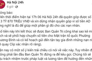 Dùng địa chỉ 'ảo' quyên góp được gần 4 tỷ cho nạn nhân vụ cháy rồi xóa số tài khoản, admin nói gì?