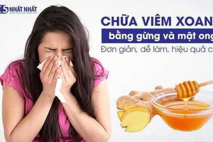 Chữa viêm xoang bằng gừng và mật ong