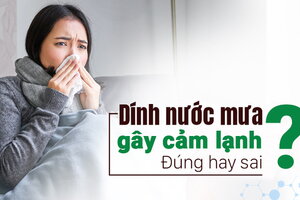 Dính nước mưa gây cảm lạnh: Đúng hay sai?