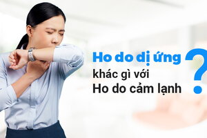 Ho do dị ứng khác gì với ho do cảm lạnh?