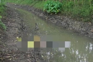 Tìm thấy thi thể cháu bé 22 tháng tuổi dưới mương nước sau nhiều giờ mất tích