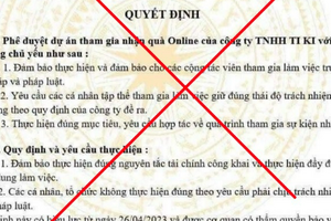 Bộ Công Thương cảnh báo văn bản giả mạo phê duyệt dự án 'nhận quà online'