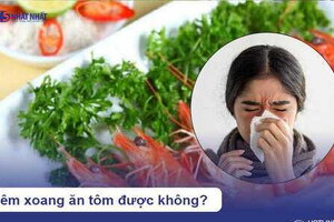 Bị viêm xoang ăn tôm được không?