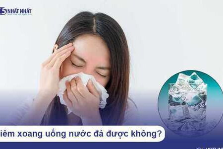 Viêm xoang uống nước đá được không?