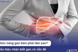 Chức năng gan kém phải làm sao? Dấu hiệu nhận biết gan có vấn đề