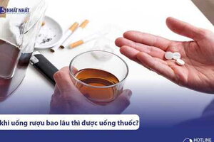 Sau khi uống rượu bao lâu thì được uống thuốc để tránh gặp hoạ?