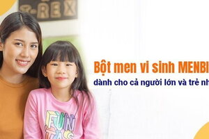 Bột men vi sinh MENBIO bổ sung 2 tỷ lợi khuẩn, cho người lớn, trẻ nhỏ