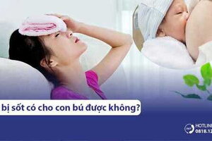 Mẹ bị sốt có cho con bú được không & cách hạ sốt cho mẹ nhanh