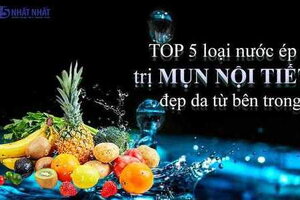 TOP 5 loại nước ép trị mụn nội tiết, đẹp da từ bên trong