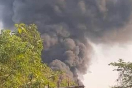 Cháy ở trụ sở Công an một huyện ở Hải Dương, hàng trăm phương tiện bị thiêu rụi