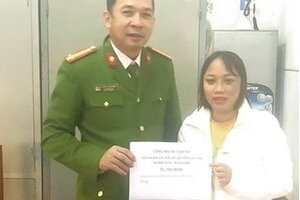 Trả lại hơn 90 triệu đồng cho người phụ nữ ở Hàn Quốc chuyển nhầm
