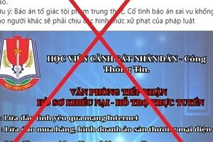 Giả mạo Fanpage của Học viện Cảnh sát nhân dân để dụ dỗ người đã từng bị mắc lừa