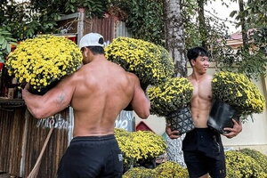 Danh tính 'hai chàng trai sáu múi' bán cúc mâm xôi ở Đồng Nai khiến dân mạng phát sốt