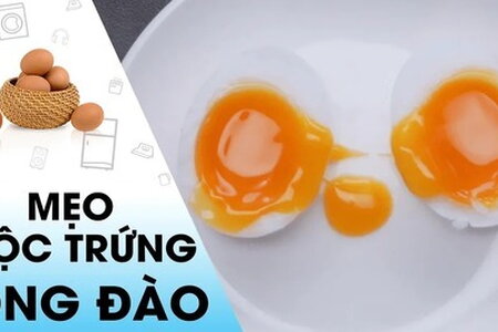 Luộc trứng lòng đào thơm ngon, béo ngậy dễ làm tại nhà theo cách này