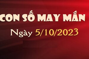 Con số may mắn hôm nay 5/10/2023: Tham khảo con số hút tài lộc về tay