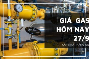 Giá gas hôm nay ngày 27/9/2023: Tiếp tục giảm nhẹ 