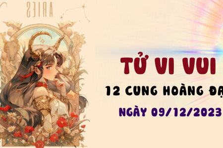 Tử vi vui 12 cung hoàng đạo ngày 9/12/2023: Song Tử thành công; Xử Nữ chăm chỉ