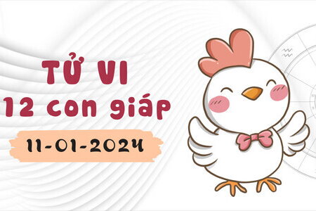 Tử vi 12 con giáp ngày 11/1/2024: Dần thuận lợi, Tỵ dư dả