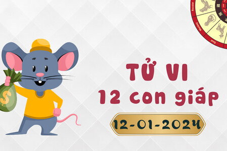 Tử vi 12 con giáp ngày 12/1/2024: Tý có tin tốt, Hợi gặp nhiều trờ ngại