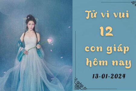 Tử vi vui 12 con giáp hôm nay ngày 13/1/2024: Thìn tài lộc; Dậu sức khỏe không tốt